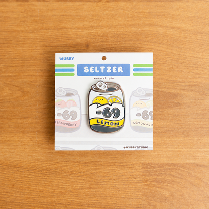 Seltzer Enamel Pin