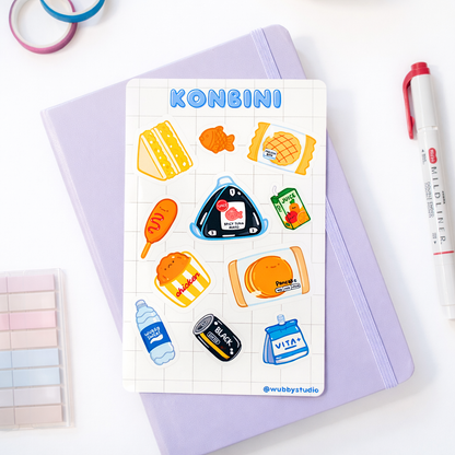 Konbini Convenience Store Sticker Sheet